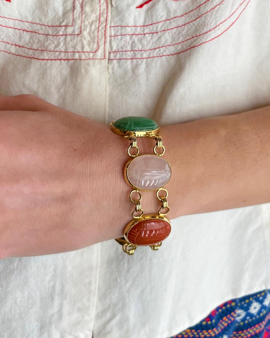 Vintage Scarab Bracelet 8