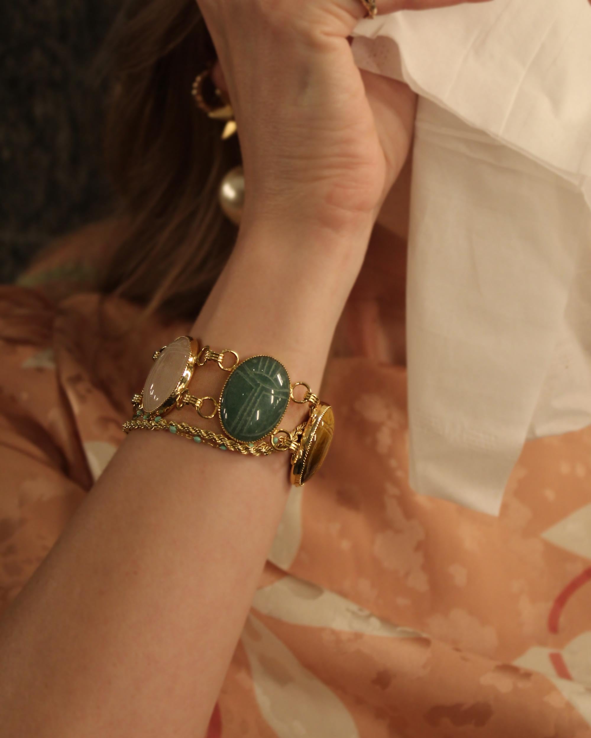 Victorian Vintage Scarab Bracelet