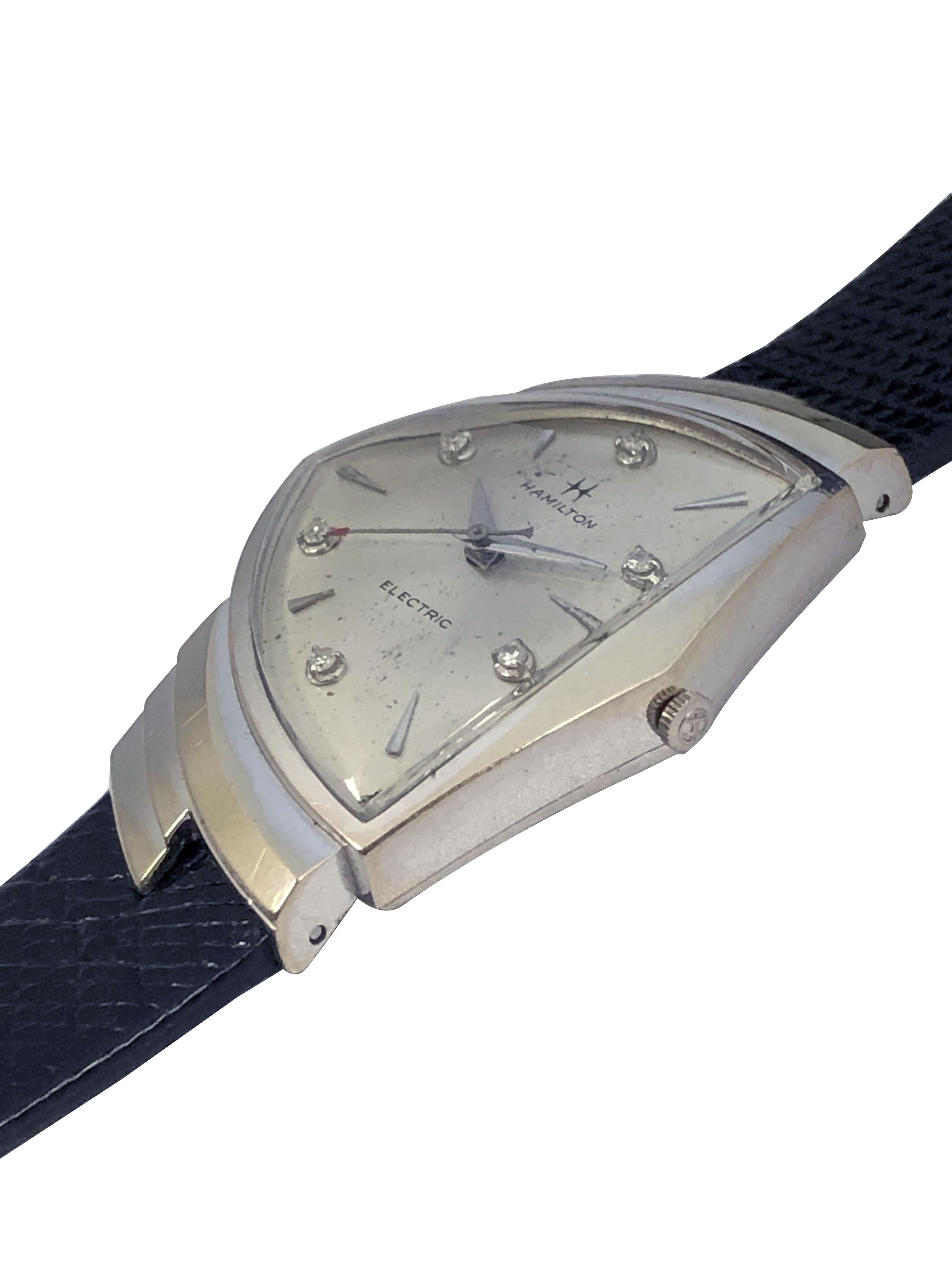 Vintage Scarce Hamilton White Gold 