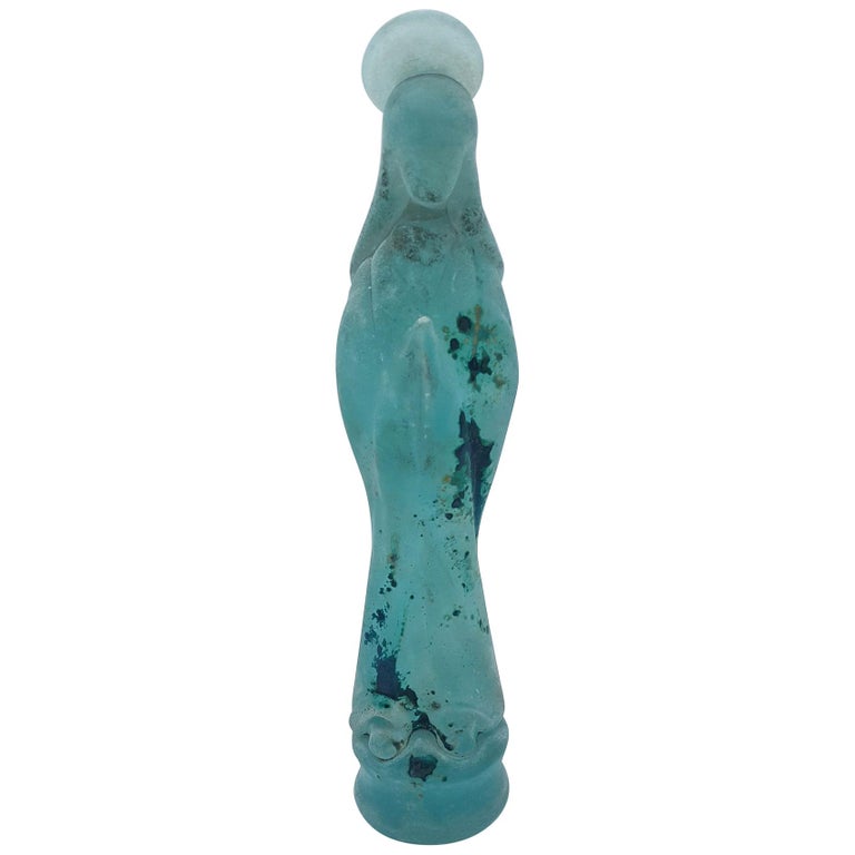 Vintage Scavo Murano Glass Madonna Figurine By Ermanno Nason At Cenedese At 1stdibs