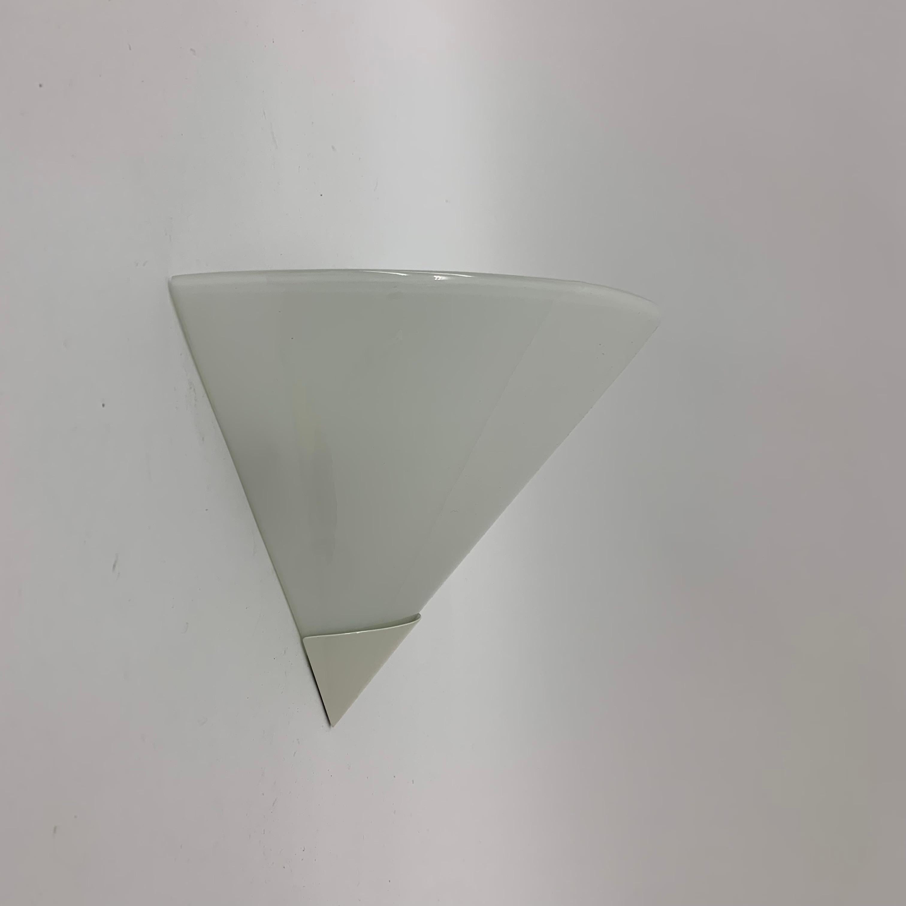 French Vintage SCE Glass Wall Lamp, 1970’s