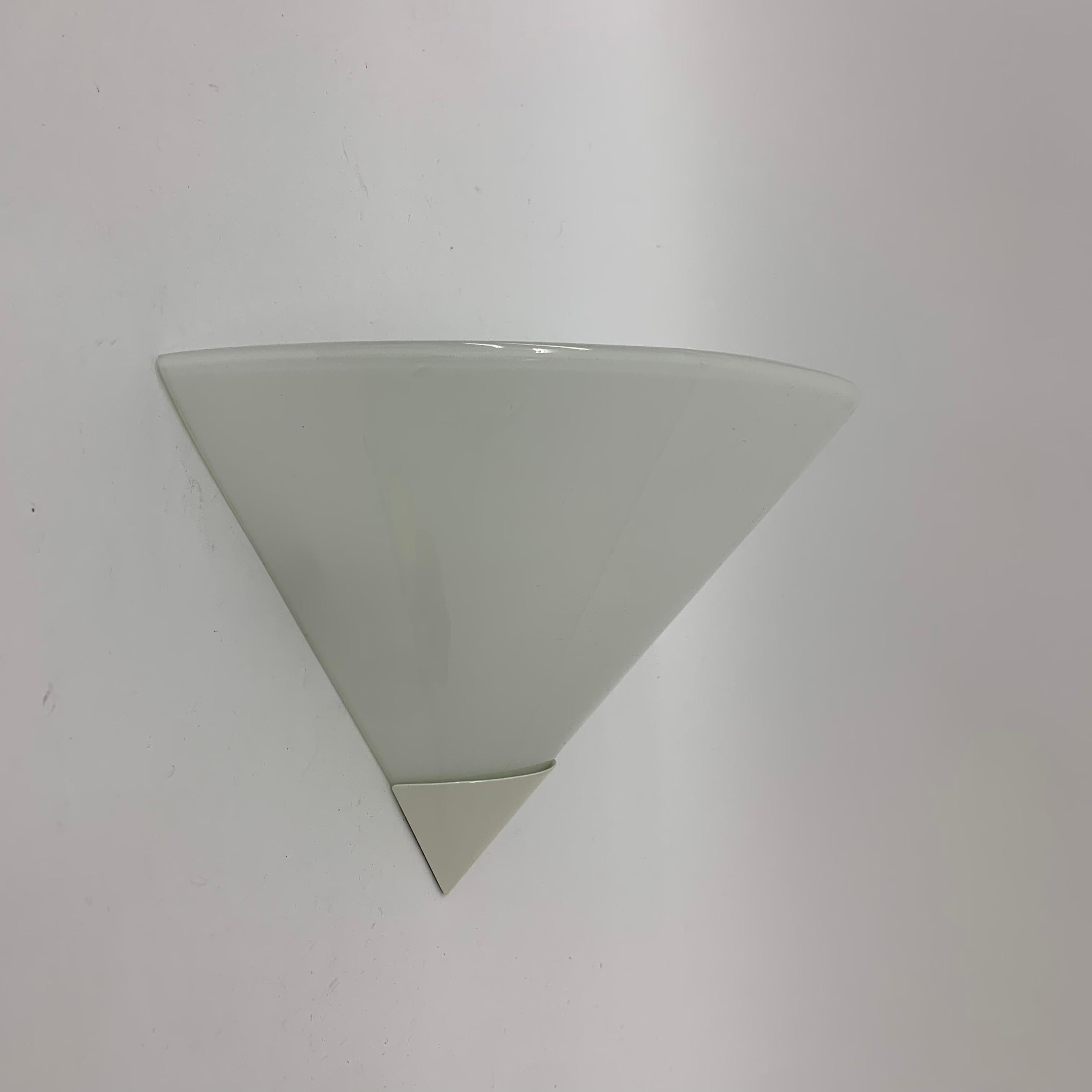 Vintage SCE Glass Wall Lamp, 1970’s In Good Condition In Delft, NL