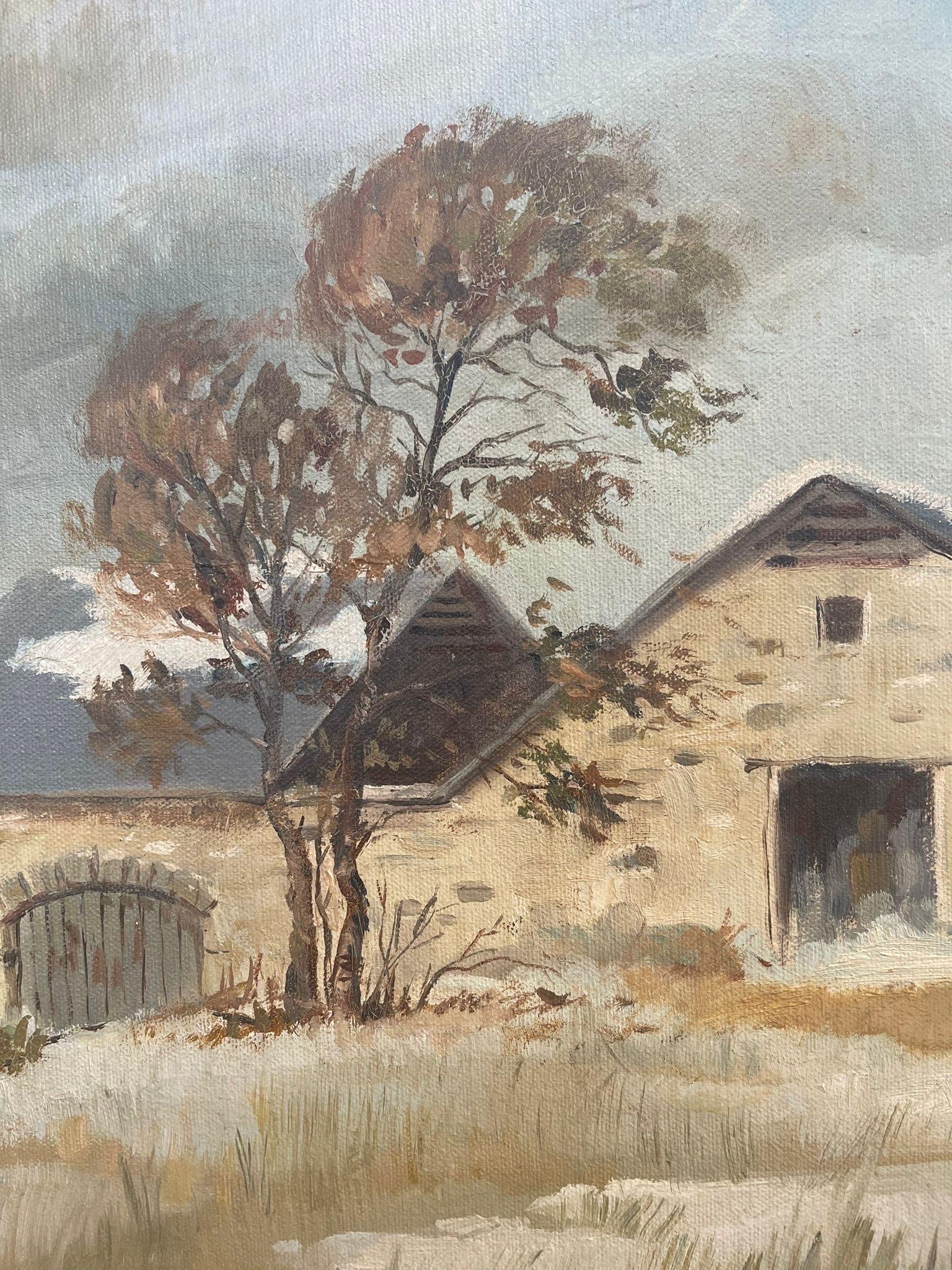 Vintage- Scenic-Gemälde, signiert von Craig Kavafes mit dem Titel First Snow im Zustand „Gut“ im Angebot in Seattle, WA