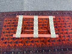 Porte-bagages pliant Scheibe vintage en bois