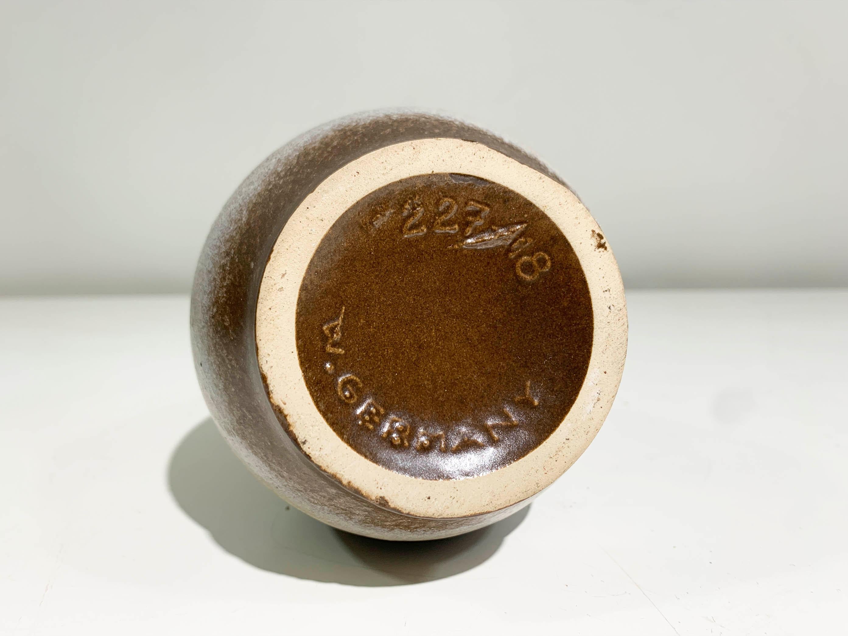 20ième siècle Vintage Scheurich Keramik  Vase en céramique imprimé « W.Germany », années 1960 en vente