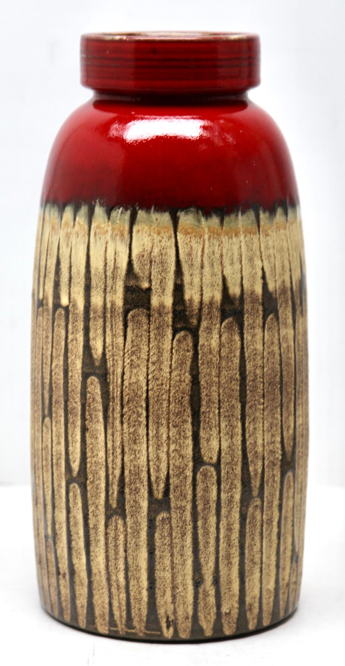 Scheurich-Vase, Vintage, markiert W Deutschland 553-46, Keramik (20. Jahrhundert) im Angebot
