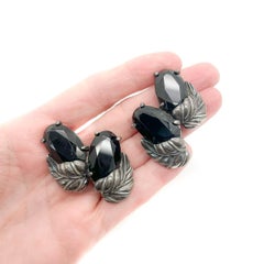 Pendientes vintage Schiaparelli de cristal de frutas Años 60