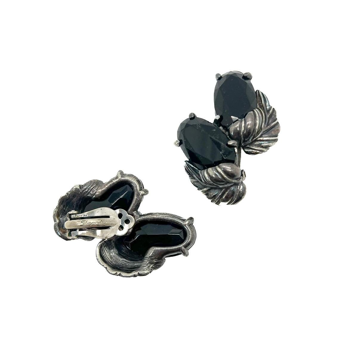 Women's or Men's Vintage Schiaparelli Glass Fruit Earrings 1960s For Sale