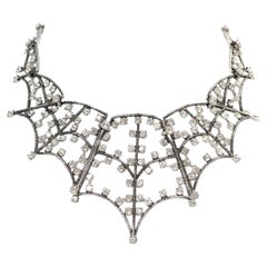Circa 2013 Circa Silver Silver Tone Diamante Spider Necklace