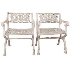 Used Schinkel Style Garden Chairs with Angels