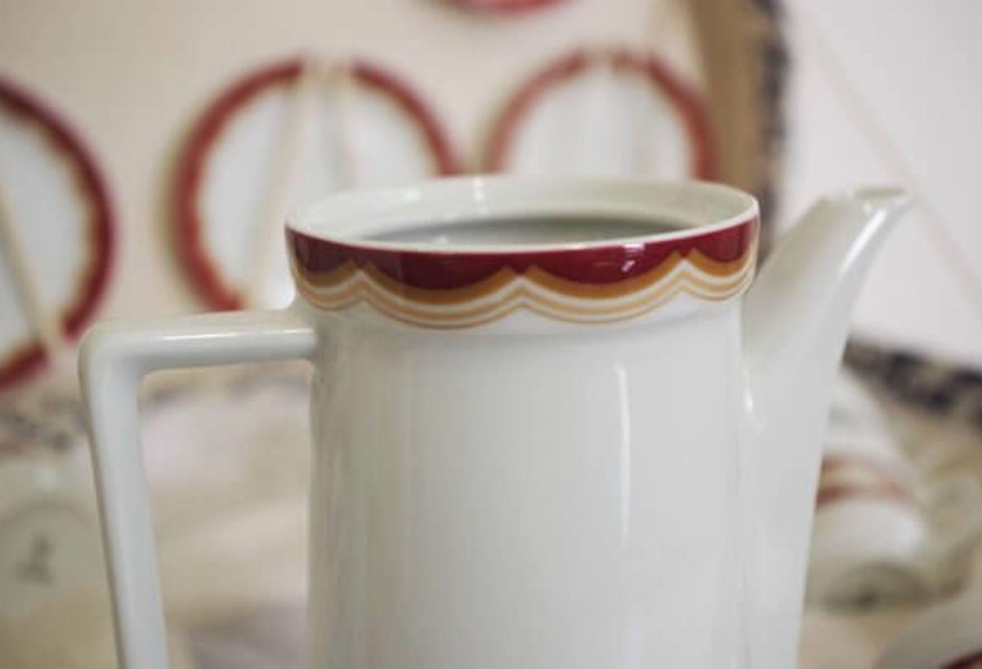 Vintage Schirnding German Porcelain Coffee Set, 1970s in vendita 5