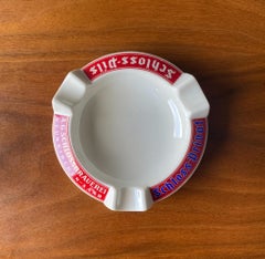 Posacenere in porcellana Schloss Brau vintage di Fisher & Co. Germania