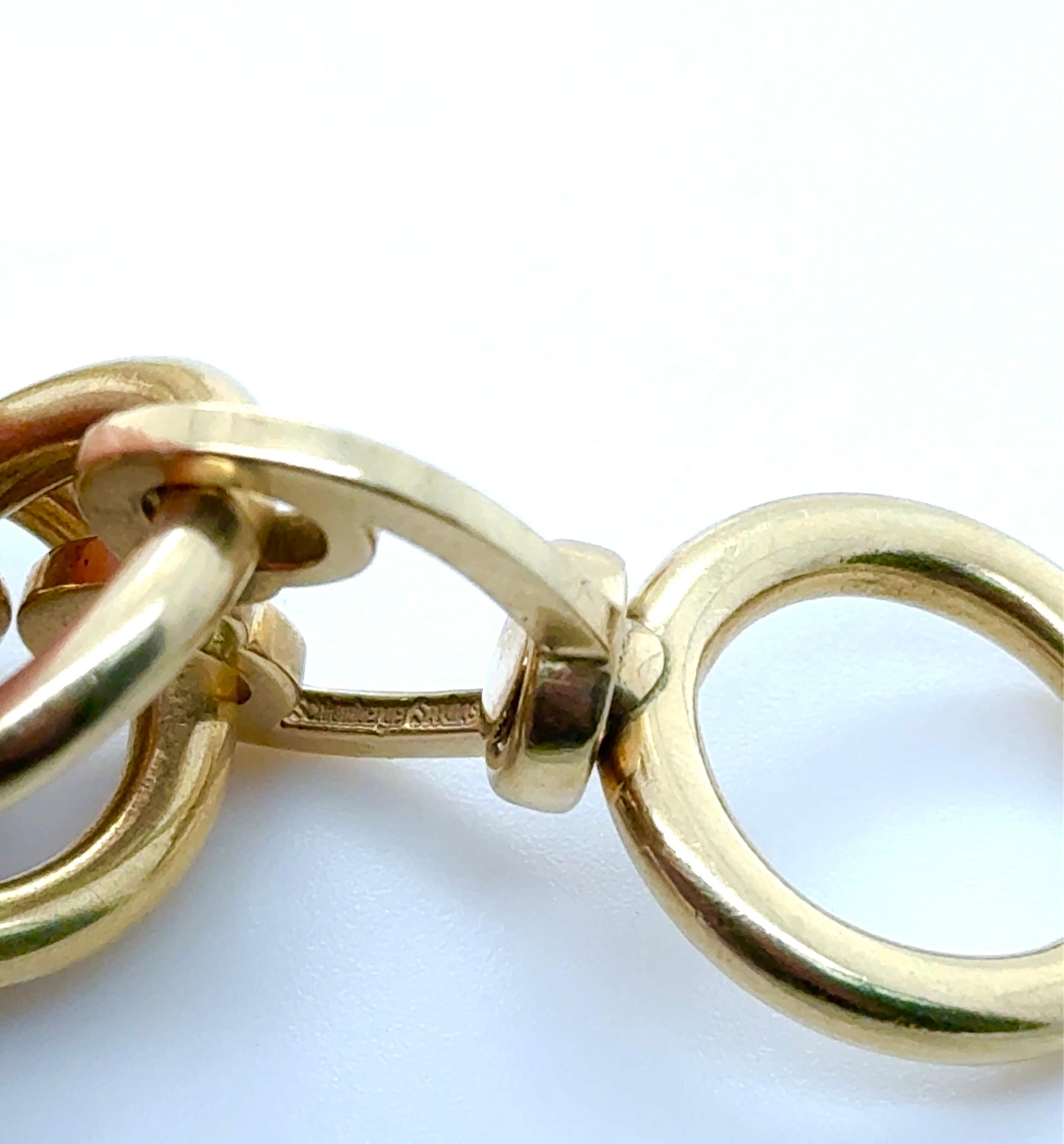 Vintage Schlumberger for Tiffany & Co., Bull Swivel Bracelet 18K Yellow Gold For Sale 2
