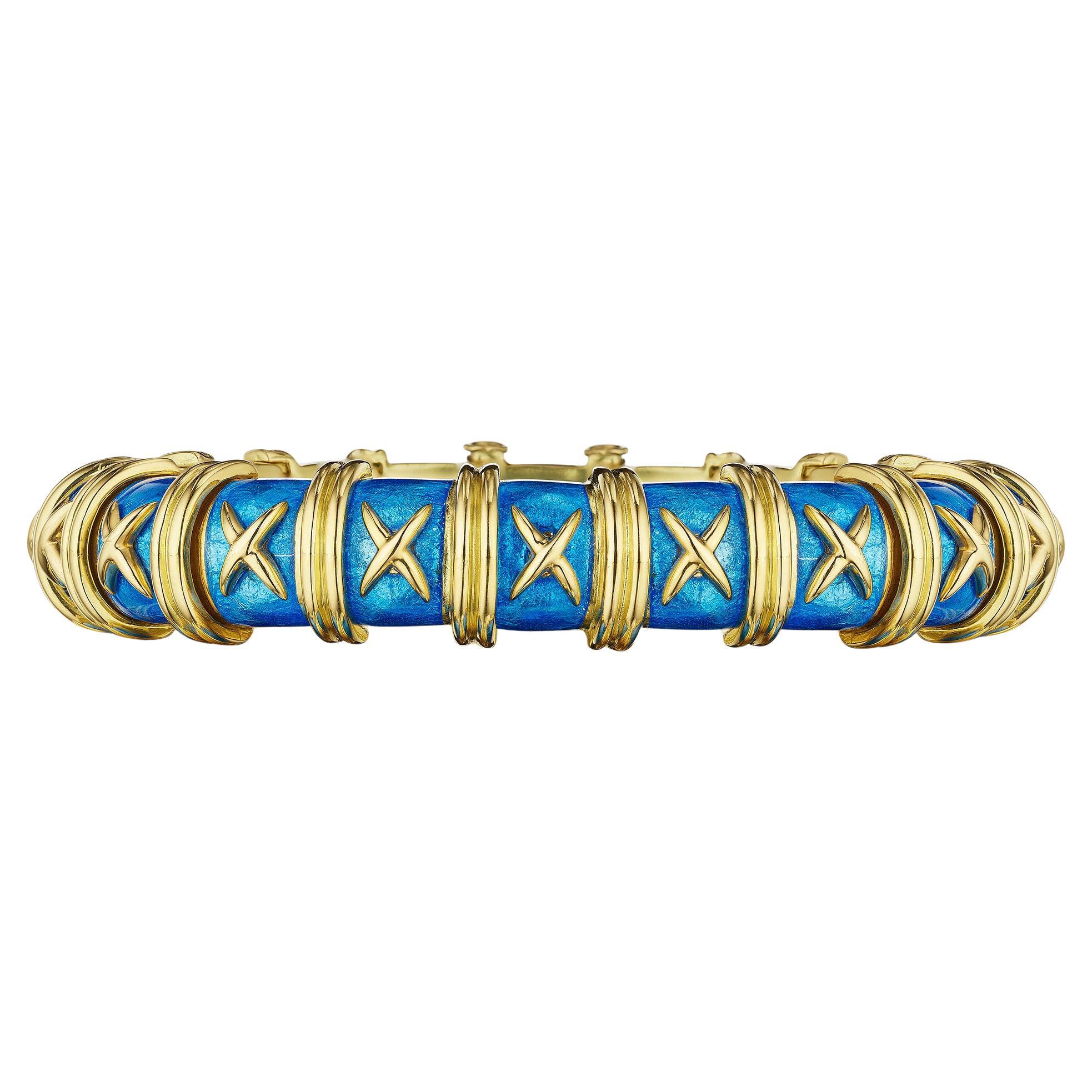 Schlumberger vintage para Tiffany & Co. "Pulsera "Croisillon en venta