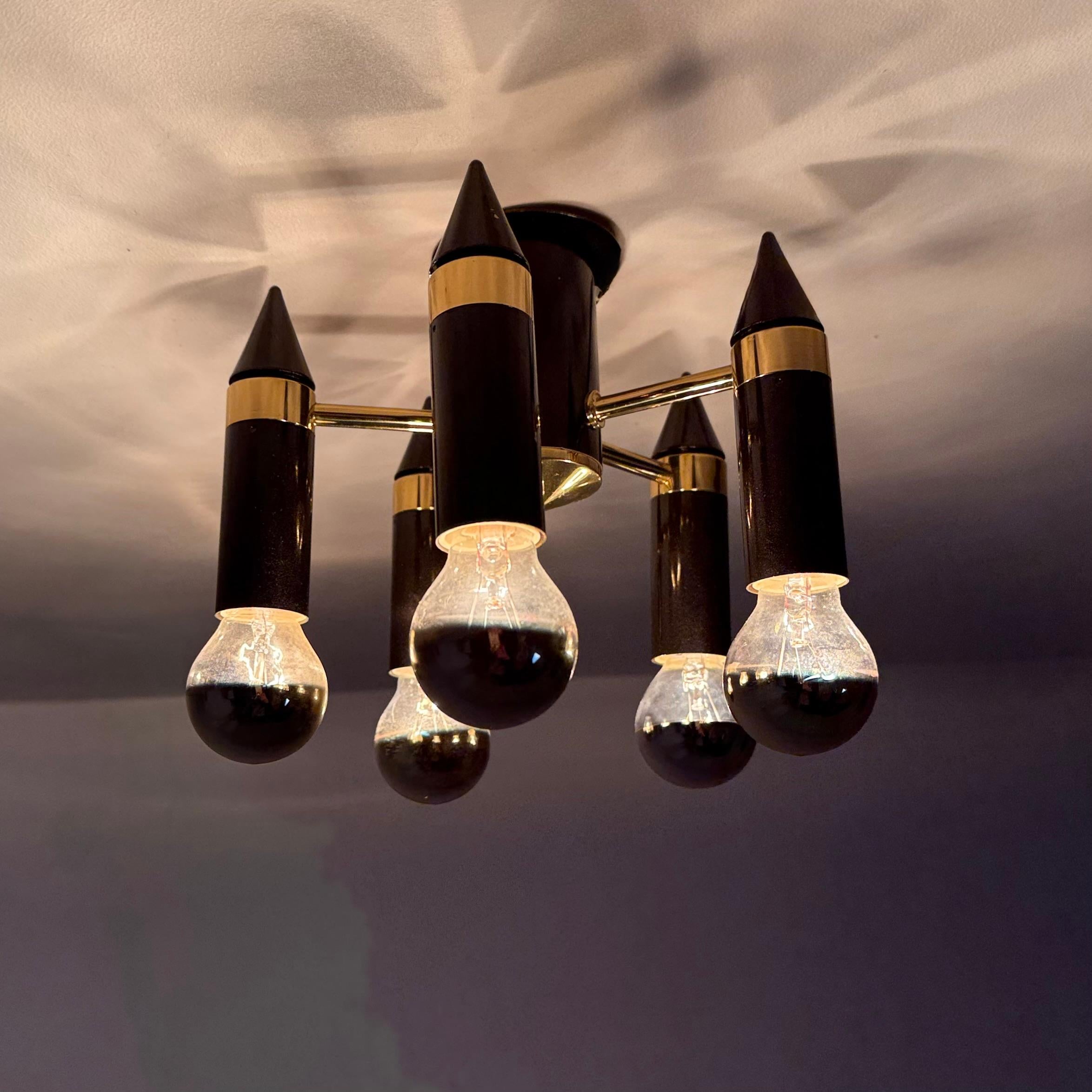 Mid-Century Modern Vintage Schmitz leuchten ceiling lamp , 1970s Germany For Sale