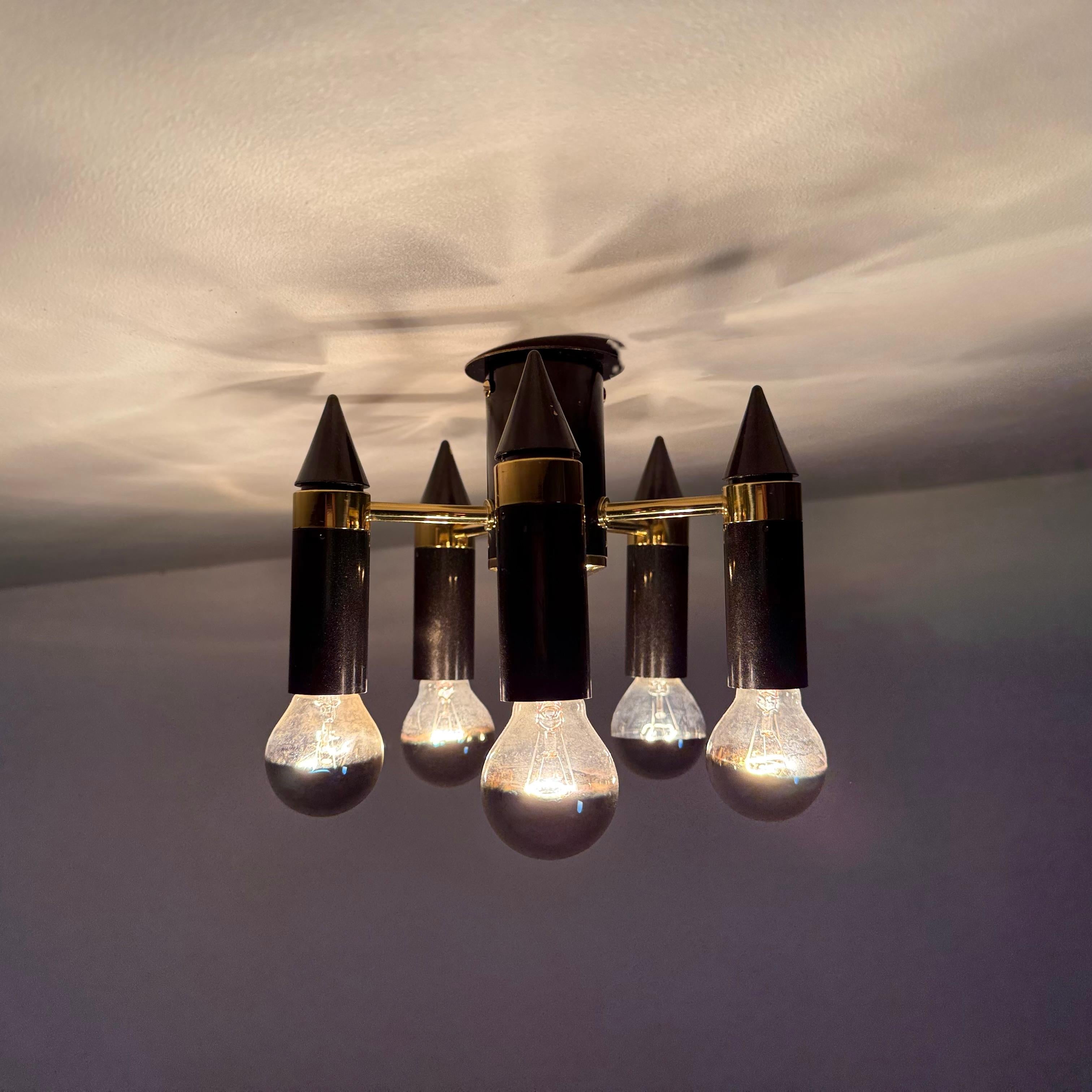 Vintage Schmitz leuchten ceiling lamp , 1970s Germany For Sale 1