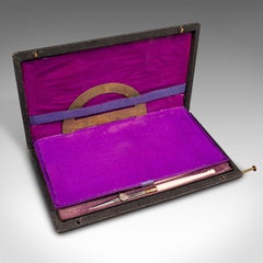 Vintage Scholar's Drawing Set, French, Brass, Draughtsman's Tools, Circa 1960