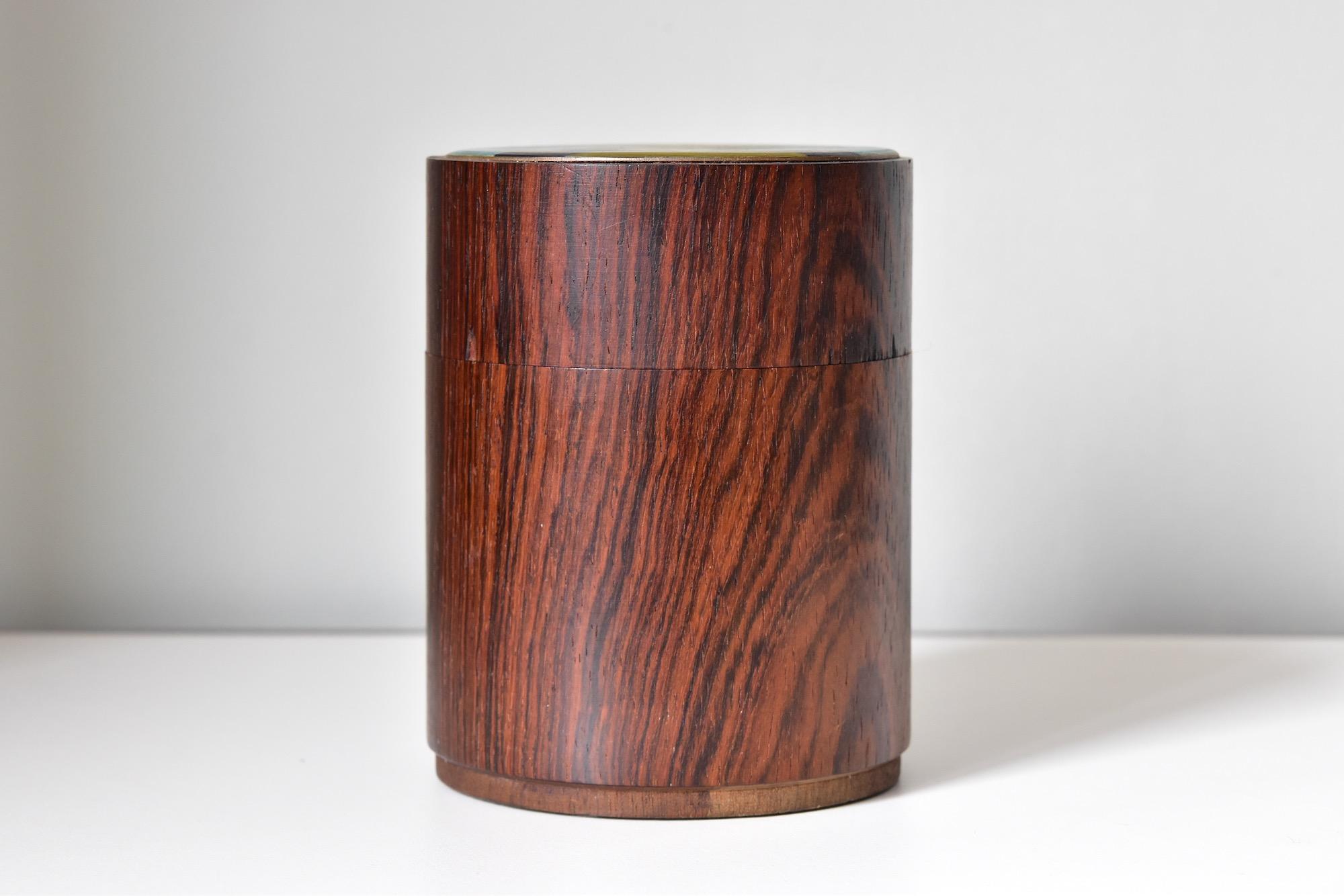 Boîte en bois moderniste vintage émaillée Scholz & Lammel fabriquée en Allemagne en vente 2