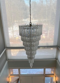 Vintage Schonbek Quattro 49 Light 8 Tier Swarovski Crystal Chandelier 7836G