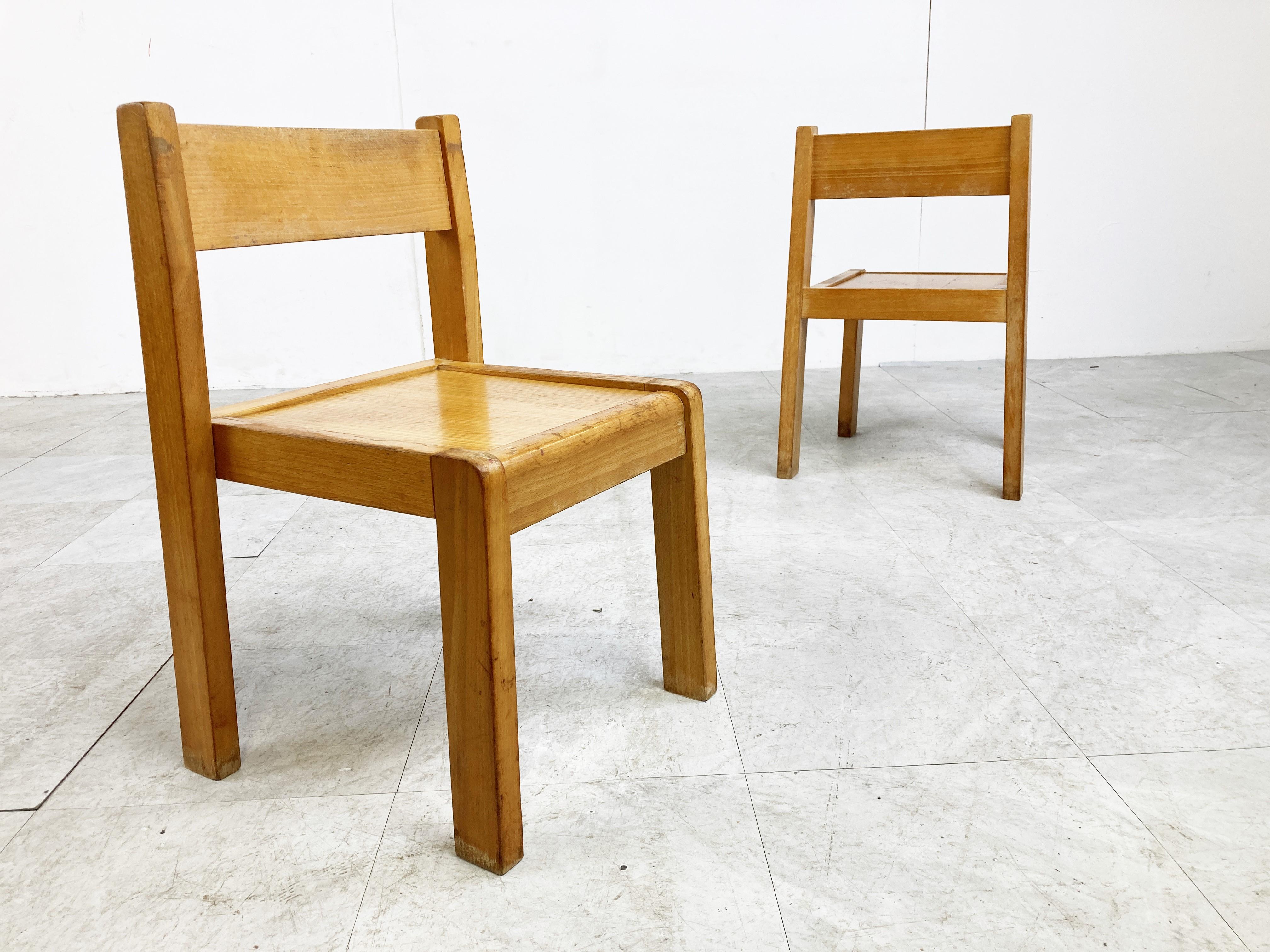 Vintage School Chairs for Children, 1960s 3