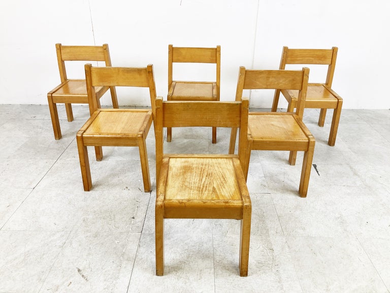 Vintage School Chairs for Children, 1960s For Sale at 1stDibs