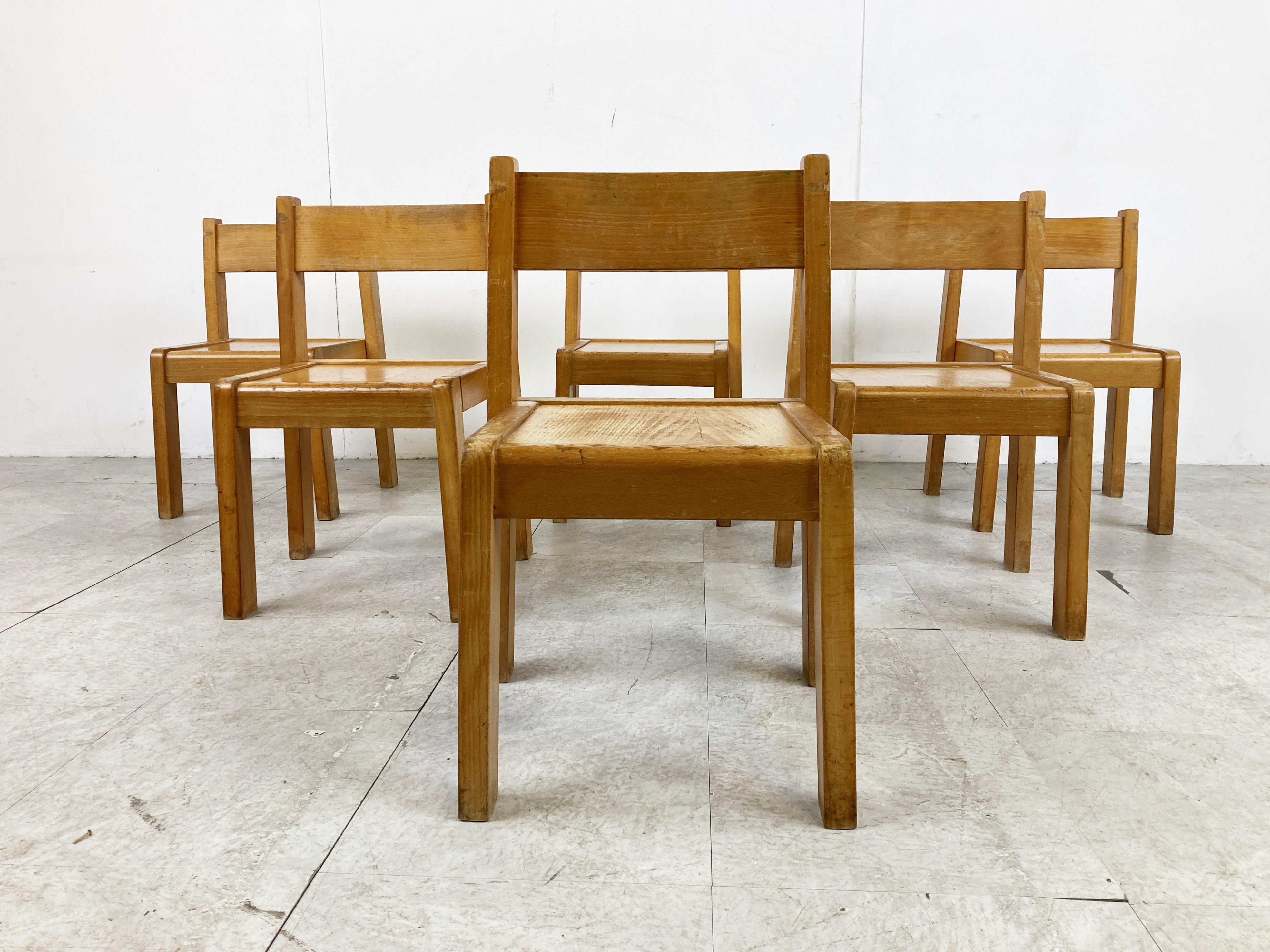 old wooden school chairs for sale
