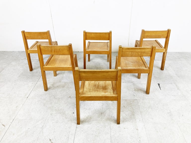 Vintage School Chairs for Children, 1960s For Sale at 1stDibs
