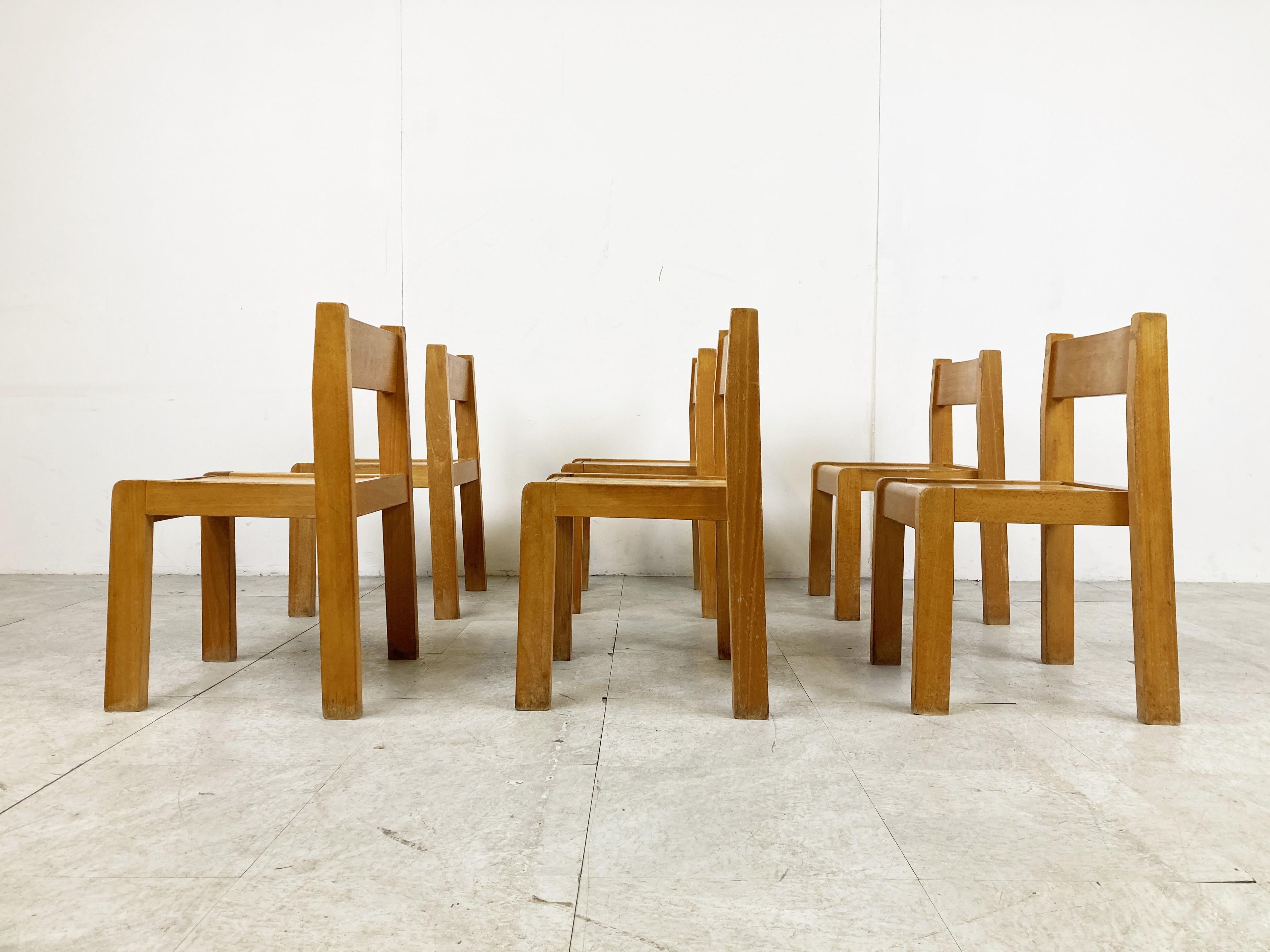 Late 20th Century Vintage School Chairs for Children, 1960s