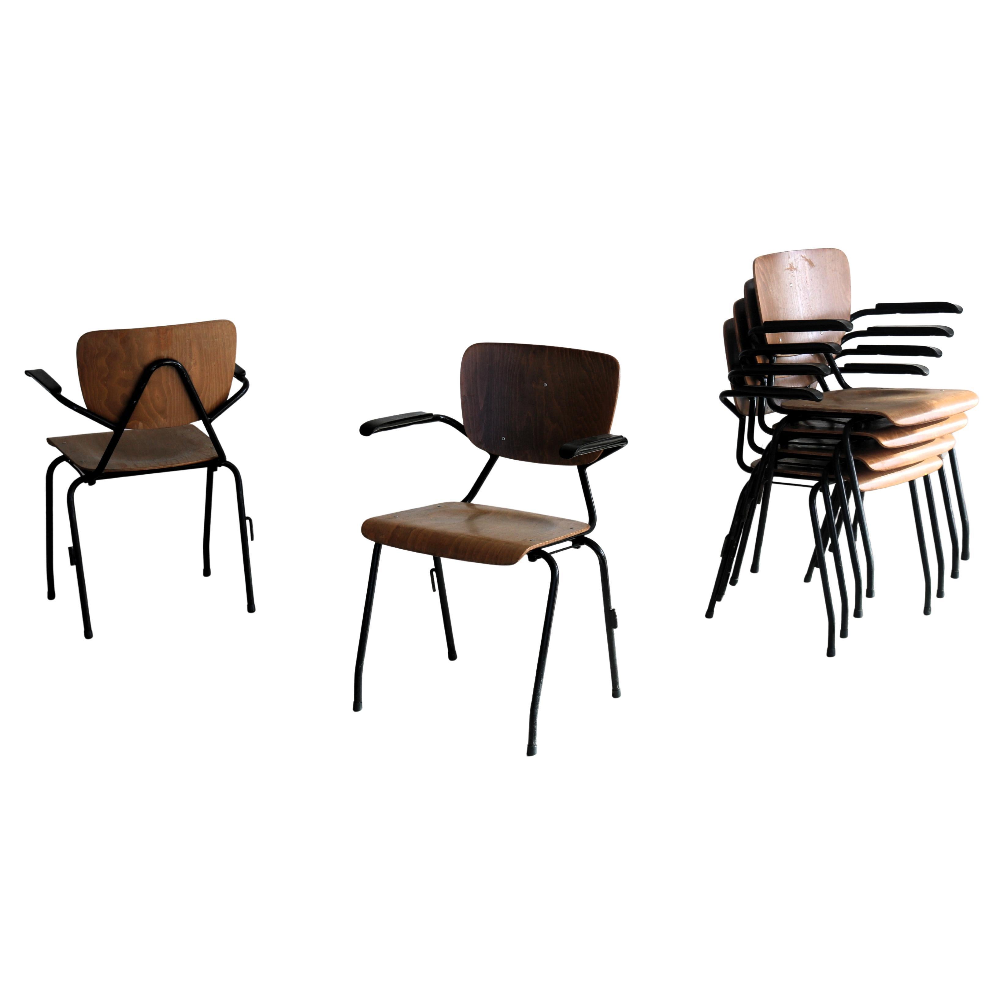 Vintage school chairs  stackable chairs  chairs  industrial