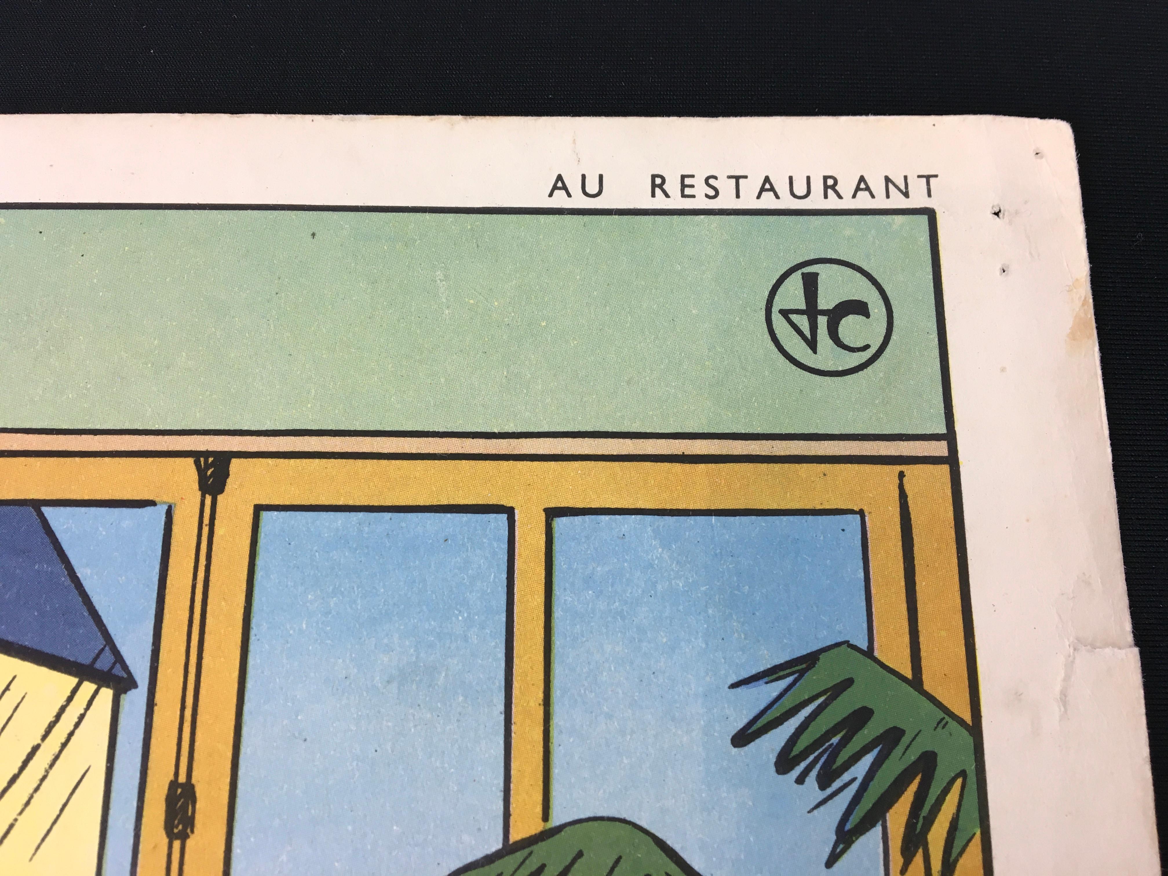 Vintage School Chart,  Im Restaurant, von Rossignol  im Angebot 5