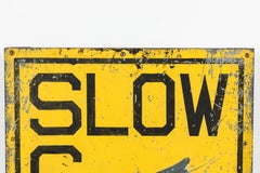 Vintage School Crossing Safety Guard Folk Art Trade Sign