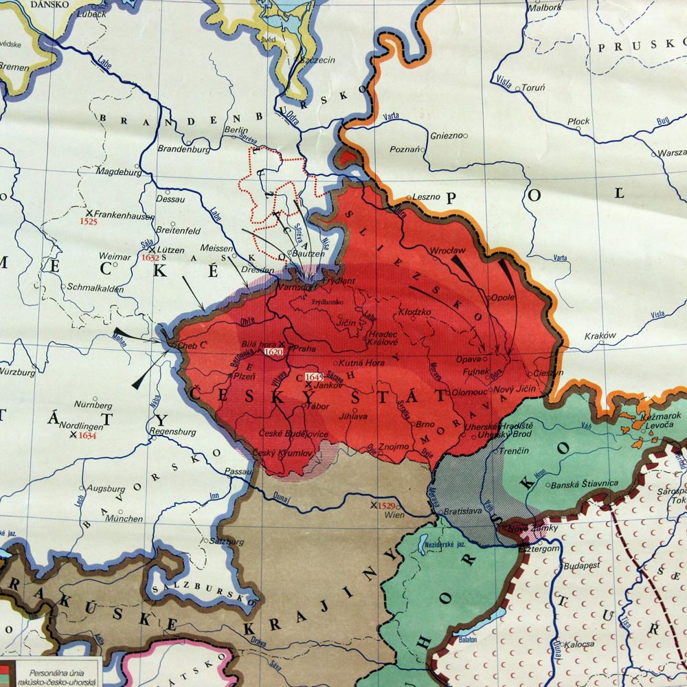 czechoslovakia on map