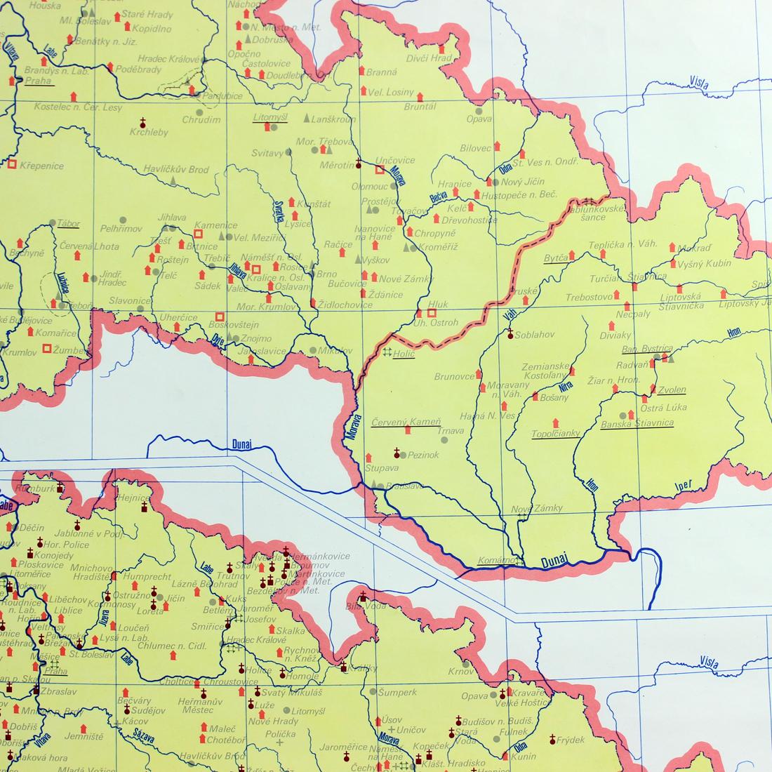 former czechoslovakia map