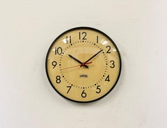 Vintage School Wall Clock from Standard Electric, 1970s