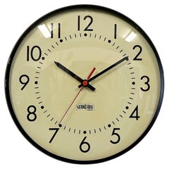 Vintage School Wall Clock from Standard Electric, 1970s