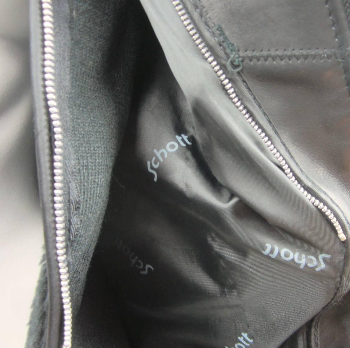 Black Vintage Schott NYC Perfecto MOTORCYCLE Leather Jacket New, Never Worn 