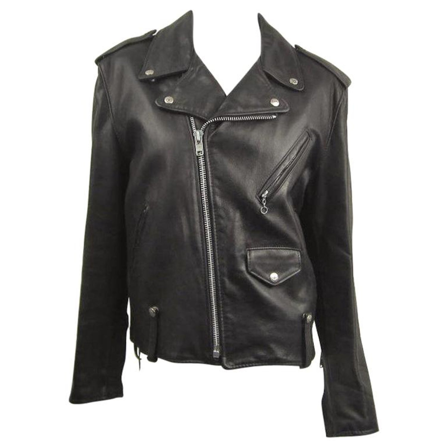 Vintage Schott NYC Perfecto MOTORCYCLE Leather Jacket New, Never Worn For  Sale at 1stDibs | schott leather jacket sale, vintage schott leather  jacket, afghan coat