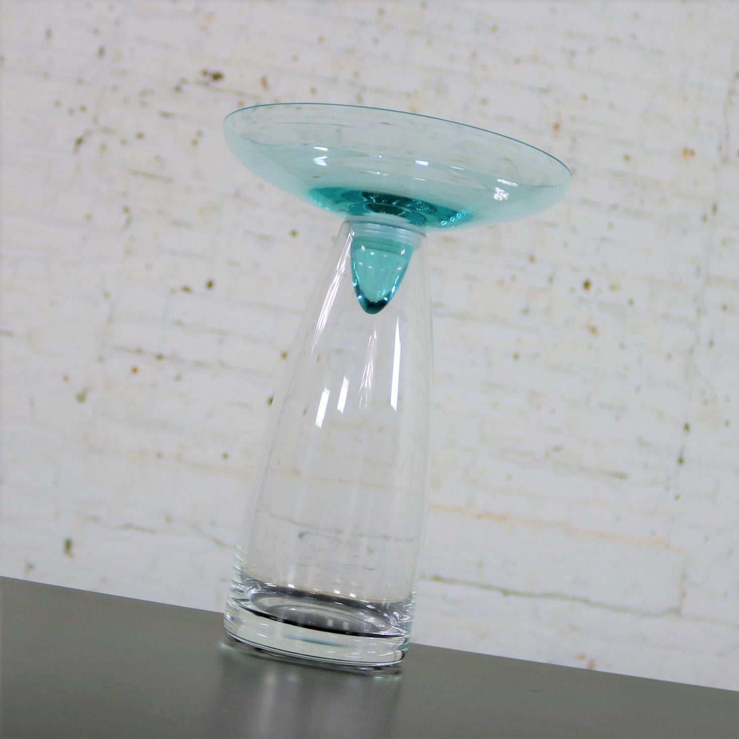 Vintage Schott Zwiesel Glass Triple Use Vase Decanter Bowl Zwiesel Kristallglas 2
