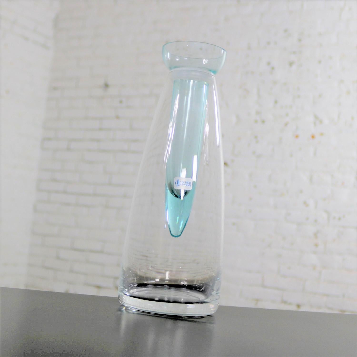Carafe à décanter Zwiesel à triple utilisation en verre vintage Schott Zwiesel Kristallglas en vente 8