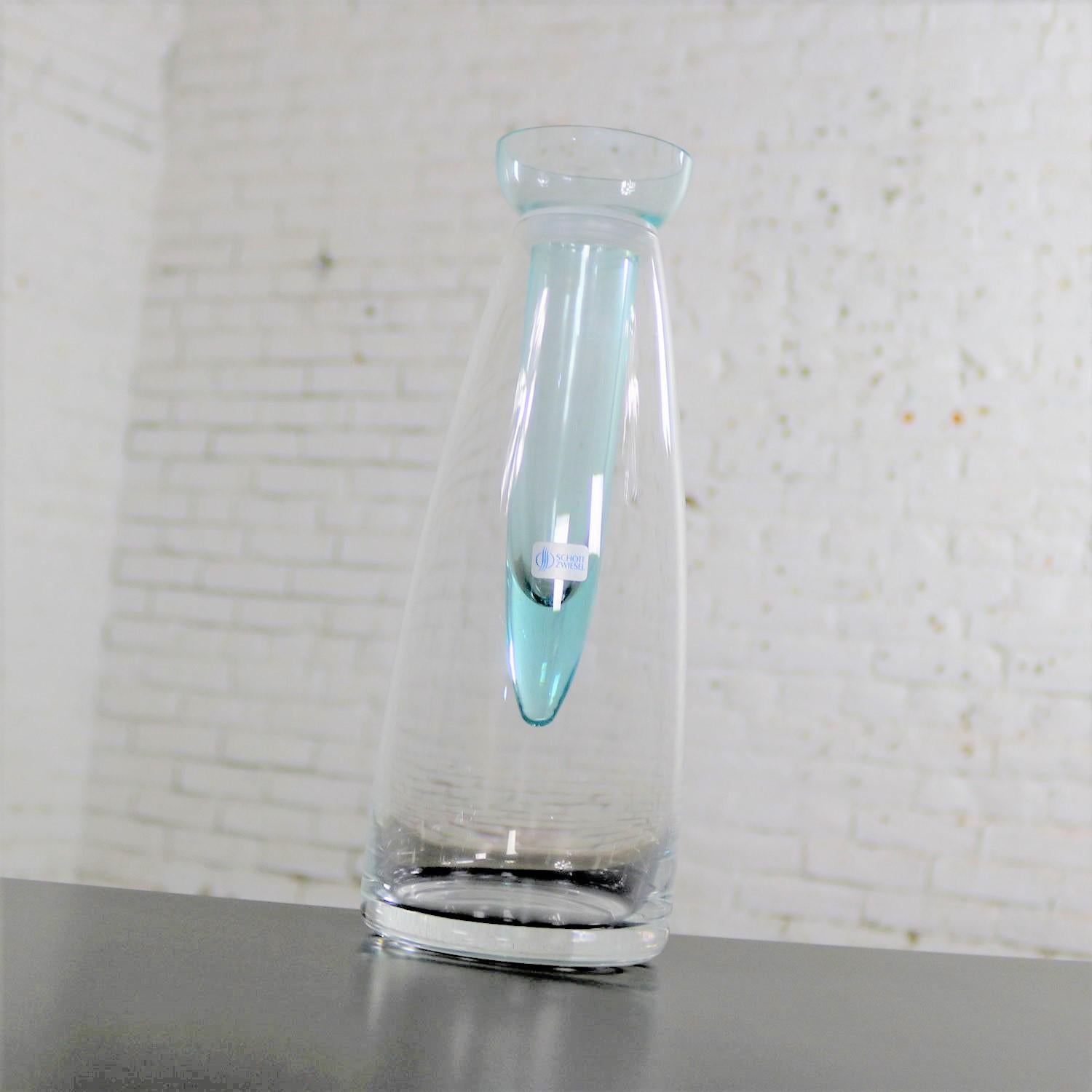 Vintage Schott Zwiesel Vetro Vaso a triplo uso Decanter Ciotola Zwiesel Kristallglas in vendita 9