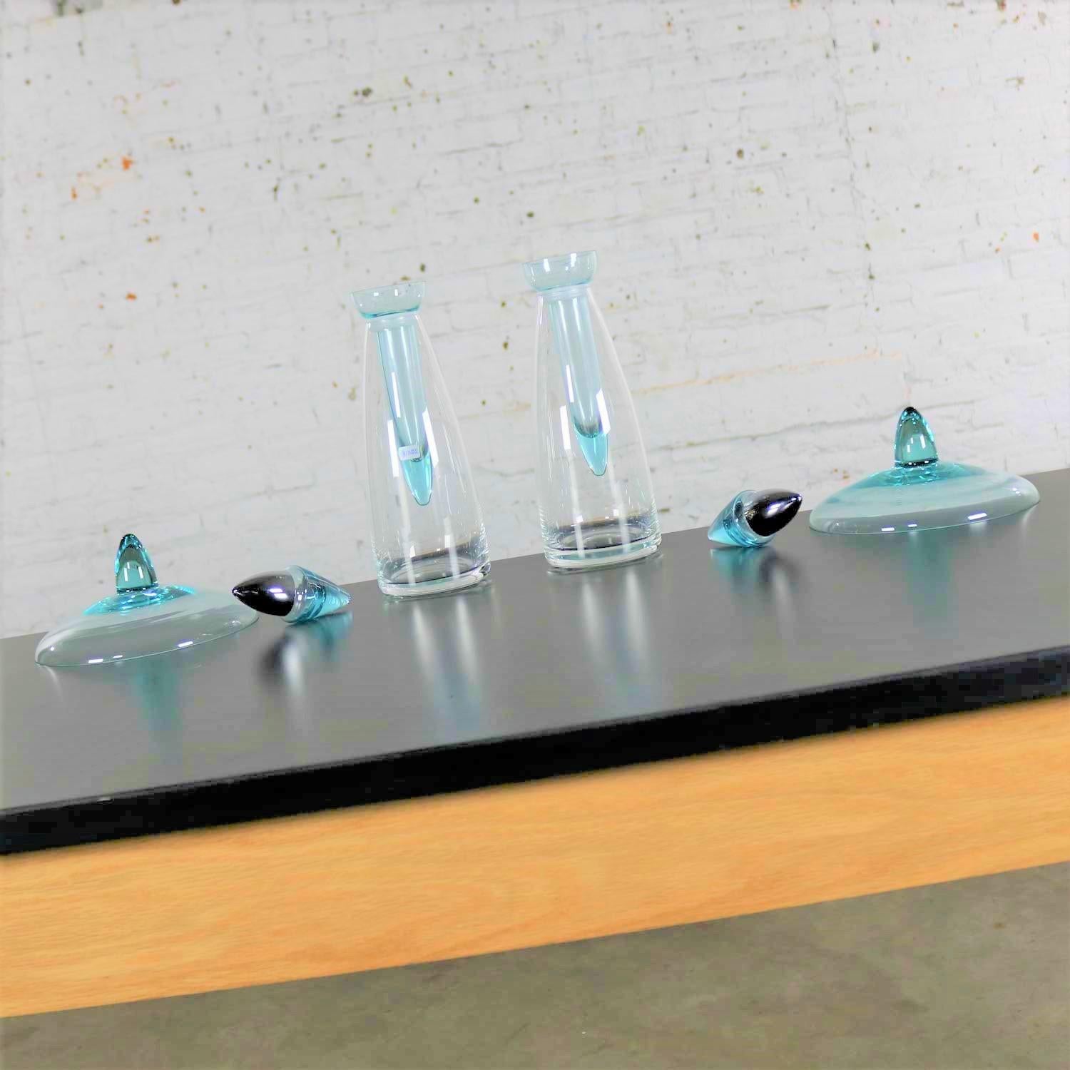 Moderne Carafe à décanter Zwiesel à triple utilisation en verre vintage Schott Zwiesel Kristallglas en vente