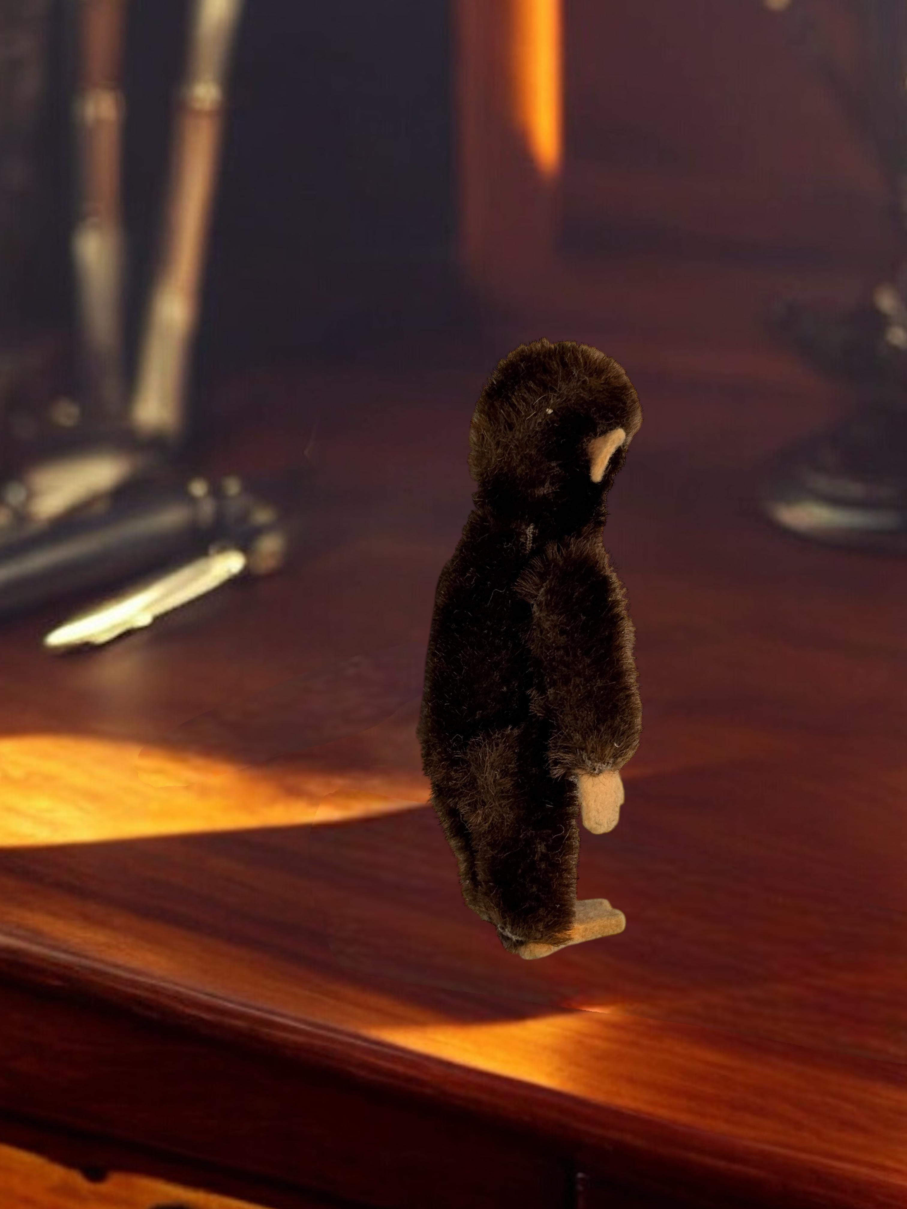 Schuco Miniature Mohair Scimmia Giocattolo con Faccia di Metallo Germania in vendita 6