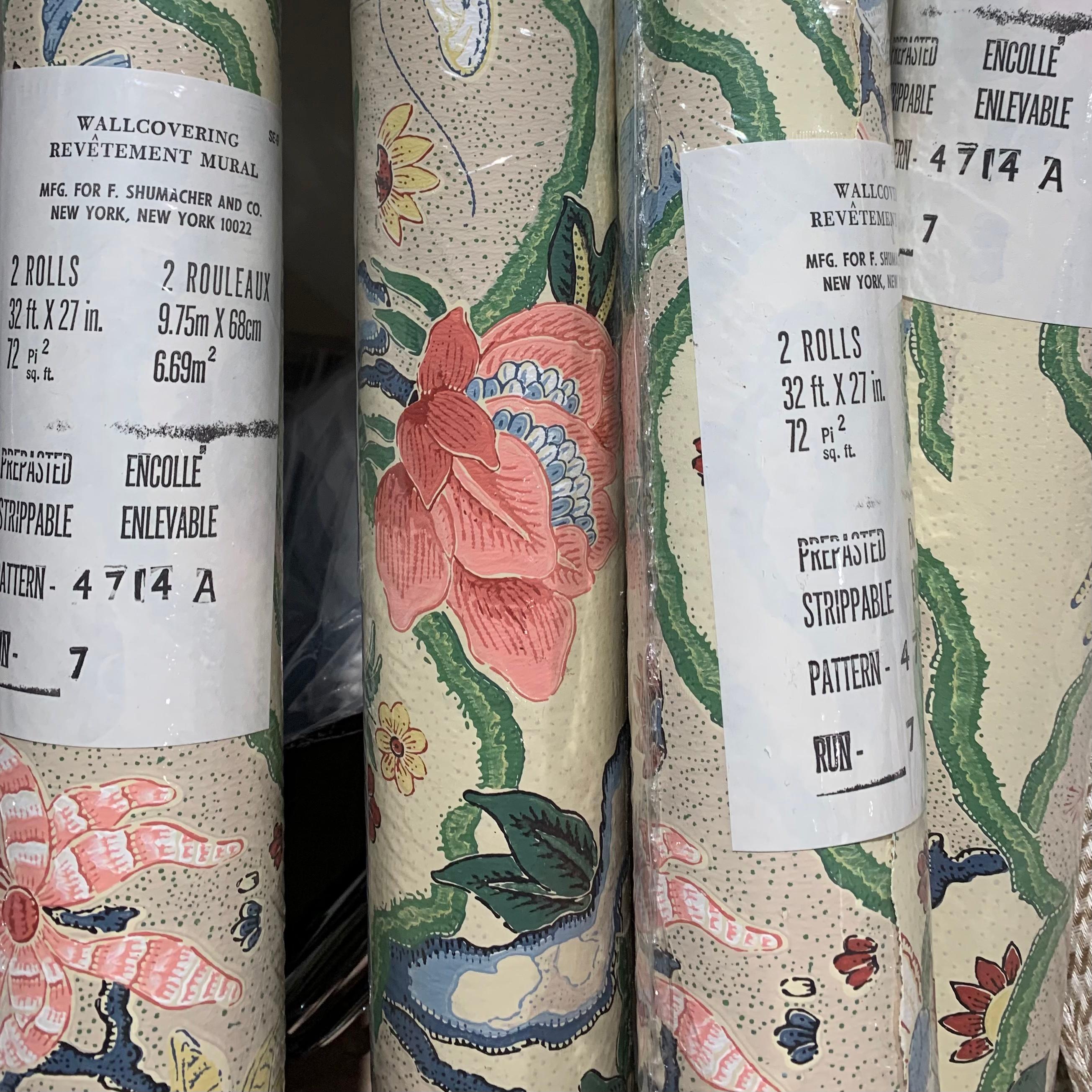 schumacher floral wallpaper