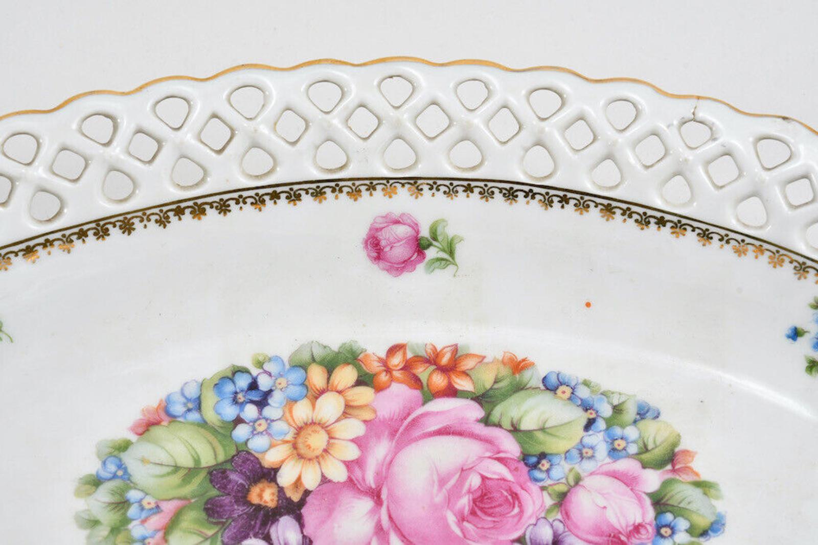 Vintage Schumann Arzberg Porcelain Bowls and Chandelier Set, Leuchther Bestoßen For Sale 6