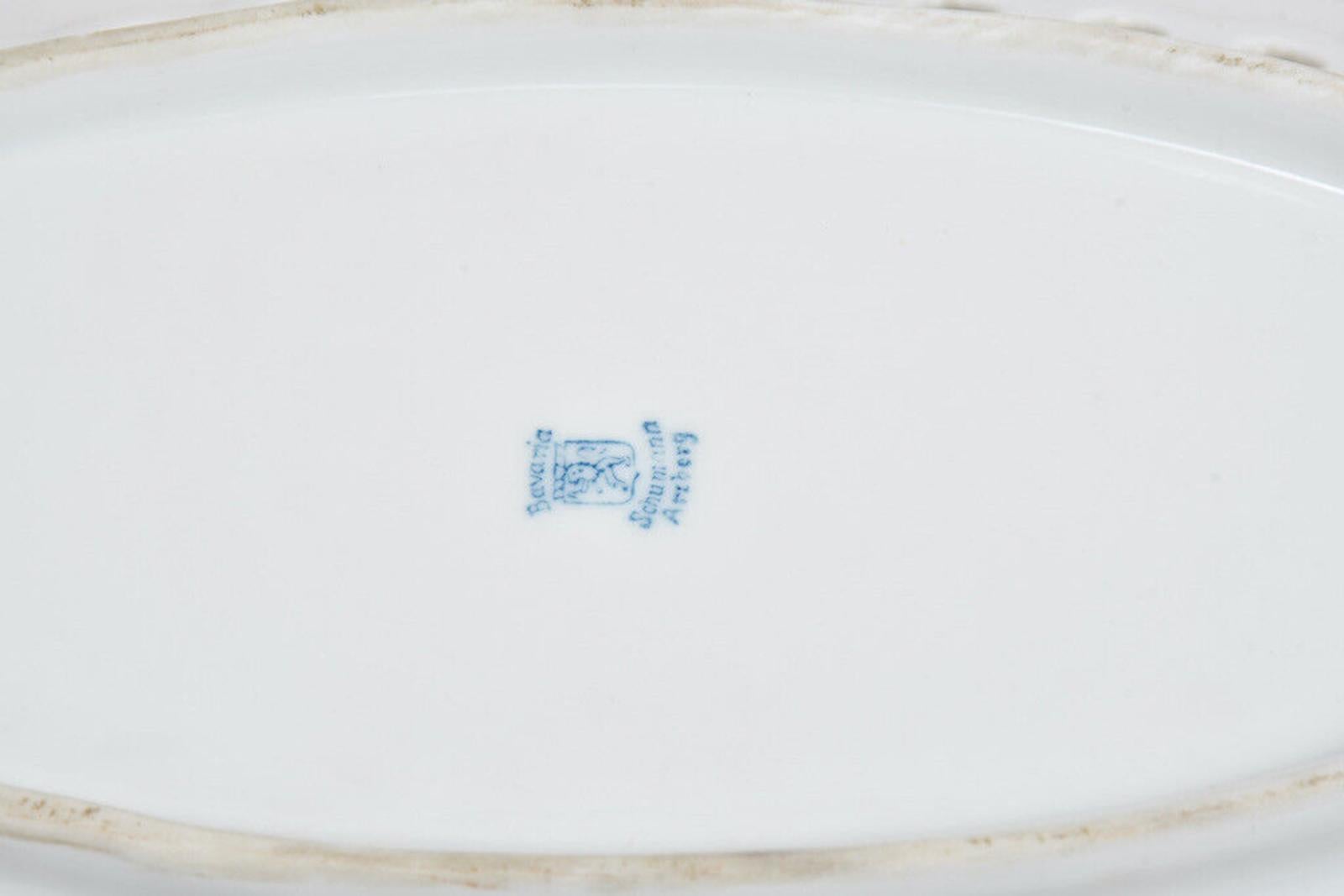 Vintage Schumann Arzberg Porcelain Bowls and Chandelier Set, Leuchther Bestoßen For Sale 2