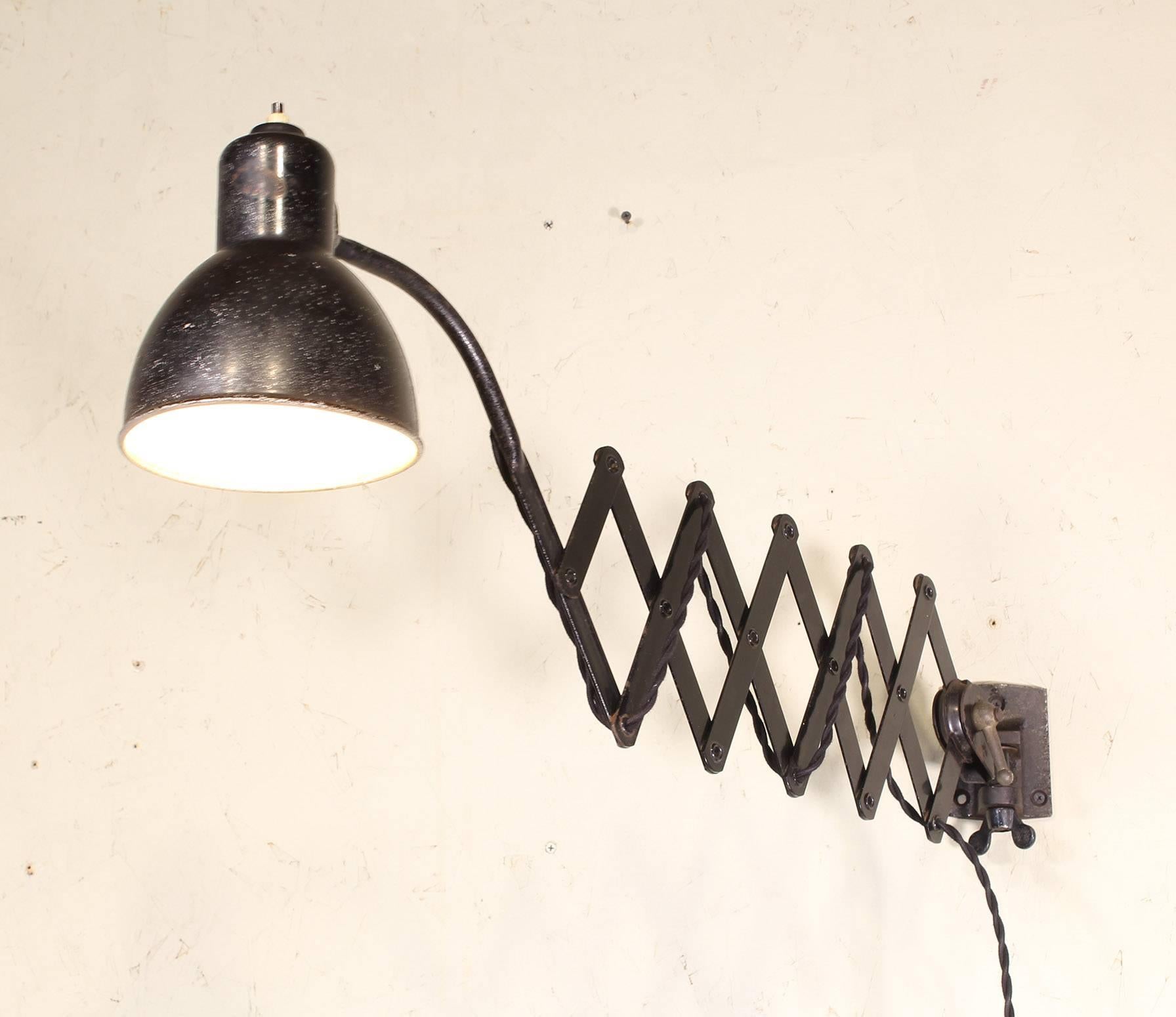 vintage scissor lamp