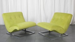 Vintage Scoop Cantilever Lounge Chairs 1970's