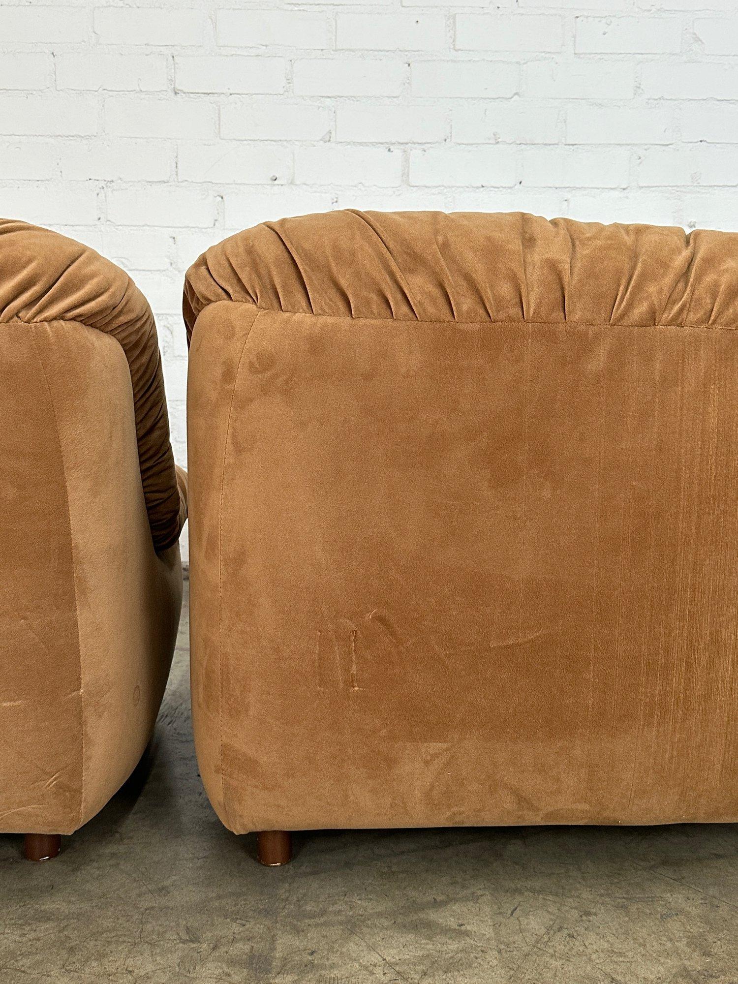 Vintage Scoop Lounge Chair and Ottoman- sold per set For Sale 7