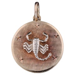 Vintage Scorpio Zodiac Charm of 14k Gold