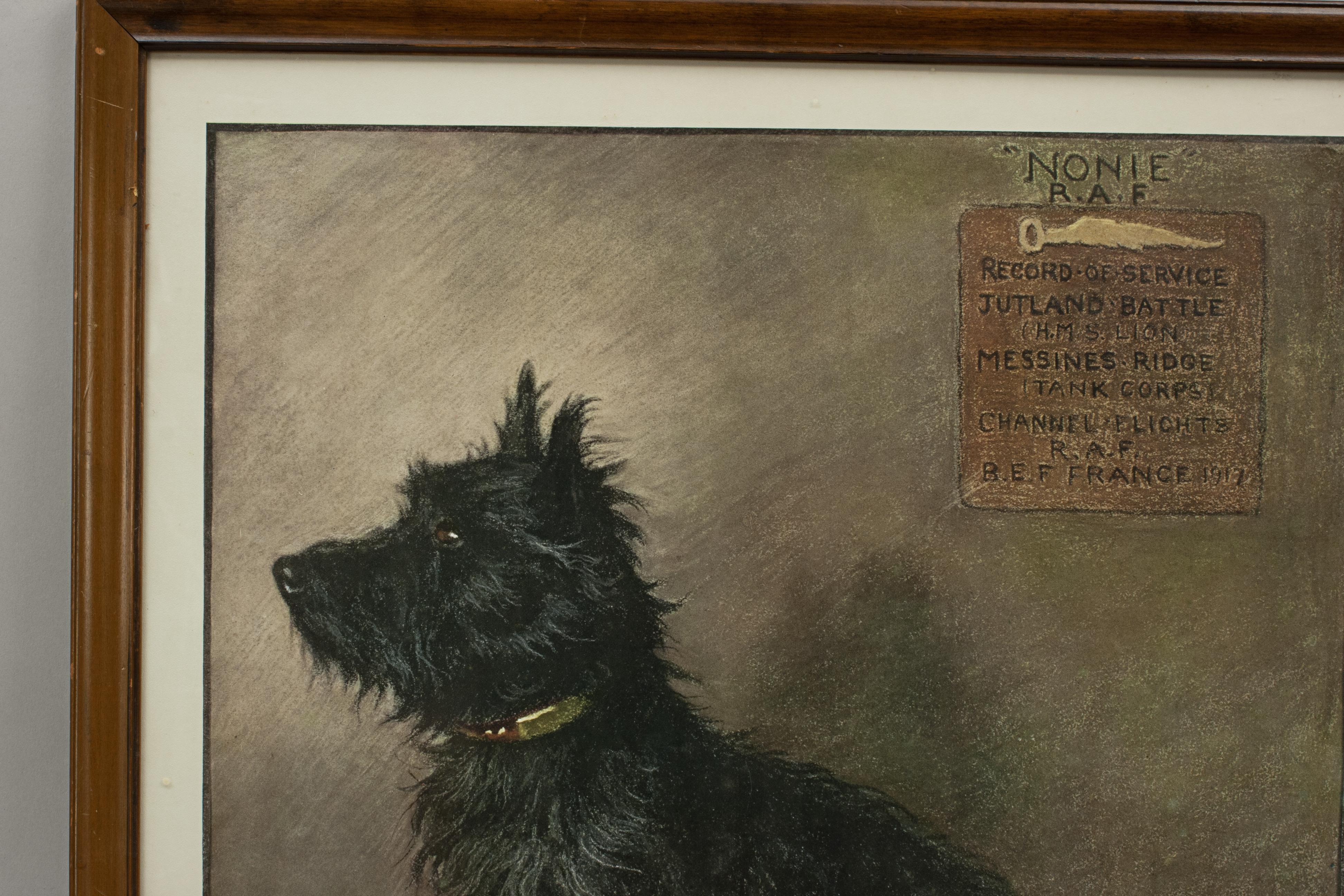 Vintage Scottie Dog Print by Cecil Aldin Canine Print, Nonie, R.A.F. In Good Condition In Oxfordshire, GB